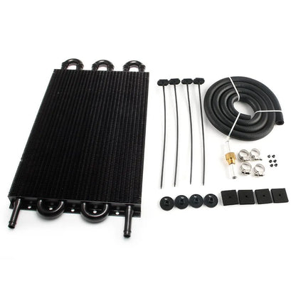 2 Row 4 Row 6 Row 8 Row 10Row 16Row Universal Remote Transmission Oil Cooler Auto-Manual Radiator Converter Aluminum Kit