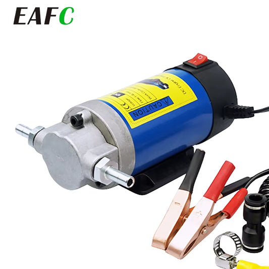 12V 100W Electric Oil Transfer Pump Portable 1-4L/Min Oil-Changes Equipment Automobiles Fuel Pump for Car Motorcycles Boat