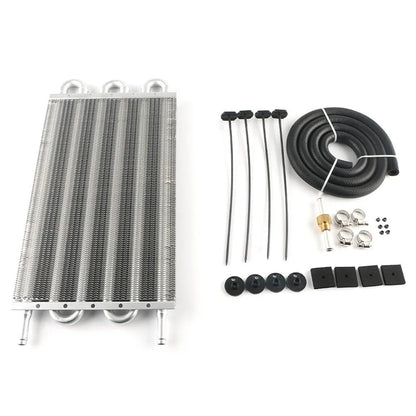 2 Row 4 Row 6 Row 8 Row 10Row 16Row Universal Remote Transmission Oil Cooler Auto-Manual Radiator Converter Aluminum Kit