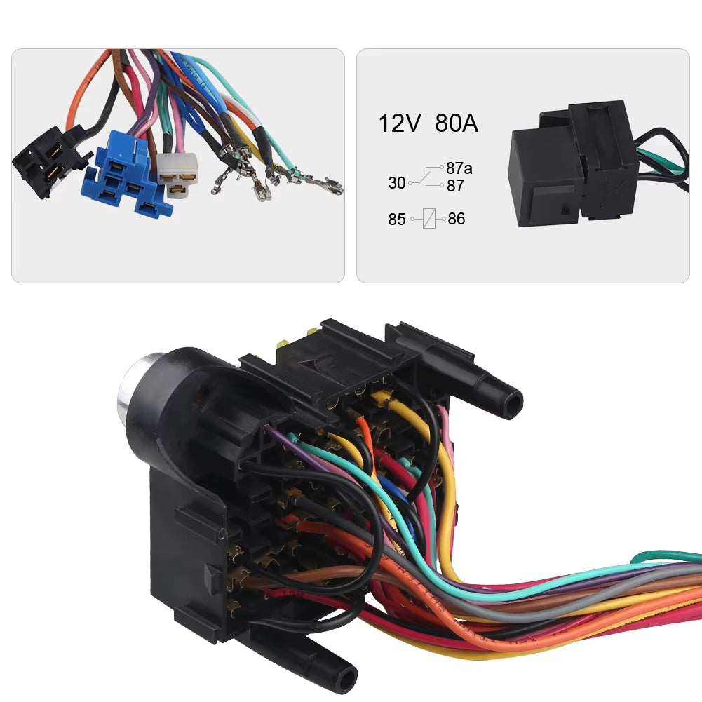 21 Circuit Wiring Harness Kit Universal Complete Automotive Wiring Harness Kit for Chevy Ford Chrysler Mopar Hotrods Ratrods
