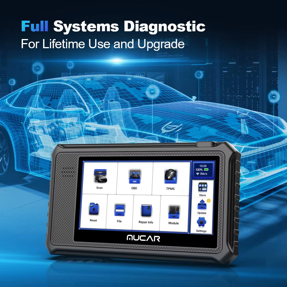 VO6 Professional Car Diagnostics Tools Full System 28 Reset ECU Coding Bidirectional Test Erase Error Code OBD2 Scanner