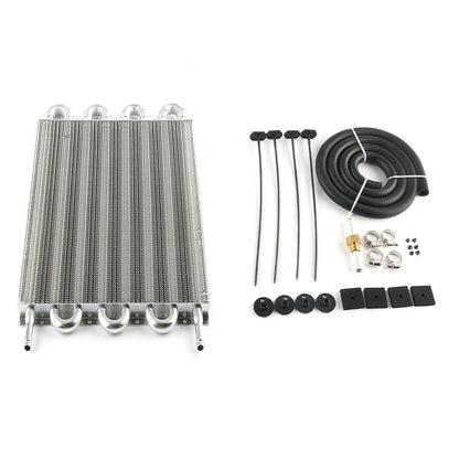 2 Row 4 Row 6 Row 8 Row 10Row 16Row Universal Remote Transmission Oil Cooler Auto-Manual Radiator Converter Aluminum Kit