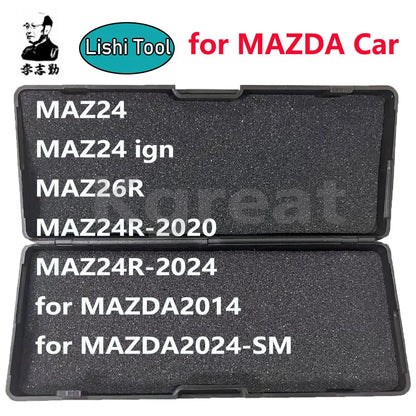 Lishi Tool 2 in 1 2In1 MAZ24 Maz24Ign MAZ24R-2020 MAZ24R-2024 MAZ26R for MAZDA2014 for MAZDA2024-SM for Mazda