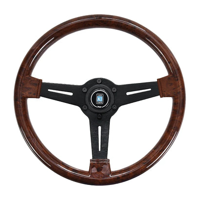 Nardi 14 Inch Wood Grain Racing Steering Wheel 350Mm ND Retro Deep Corn Drifting Sport Steering Wheels with Logo Universal