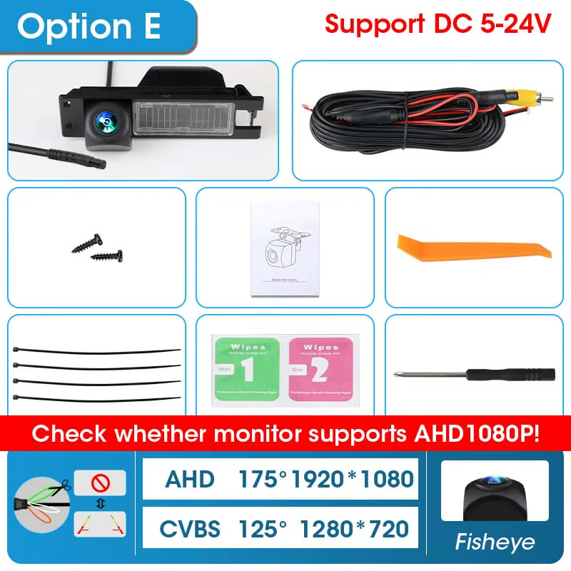170° AHD 1080P Night Vision Adjustable Fisheye Lens Rear View Camera for Opel Astra HJ Corsa D Vectra C Zafira B Chevrolet Buick