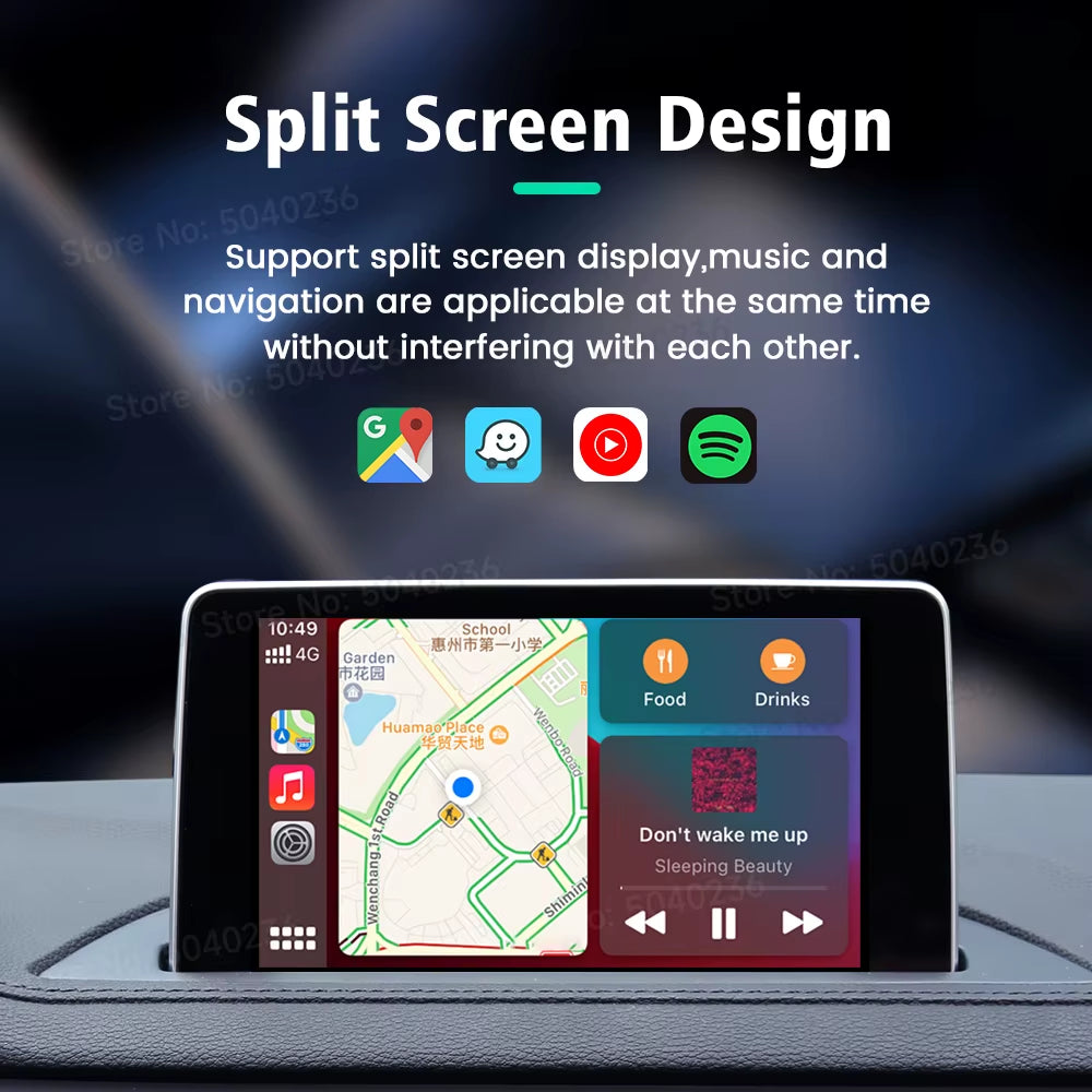 New  Mini 5 SE Wireless Carplay Adapter for Iphone 5.8Ghz Wifi BT Fast Stable Connect for Spotify Waze Split Screen Box