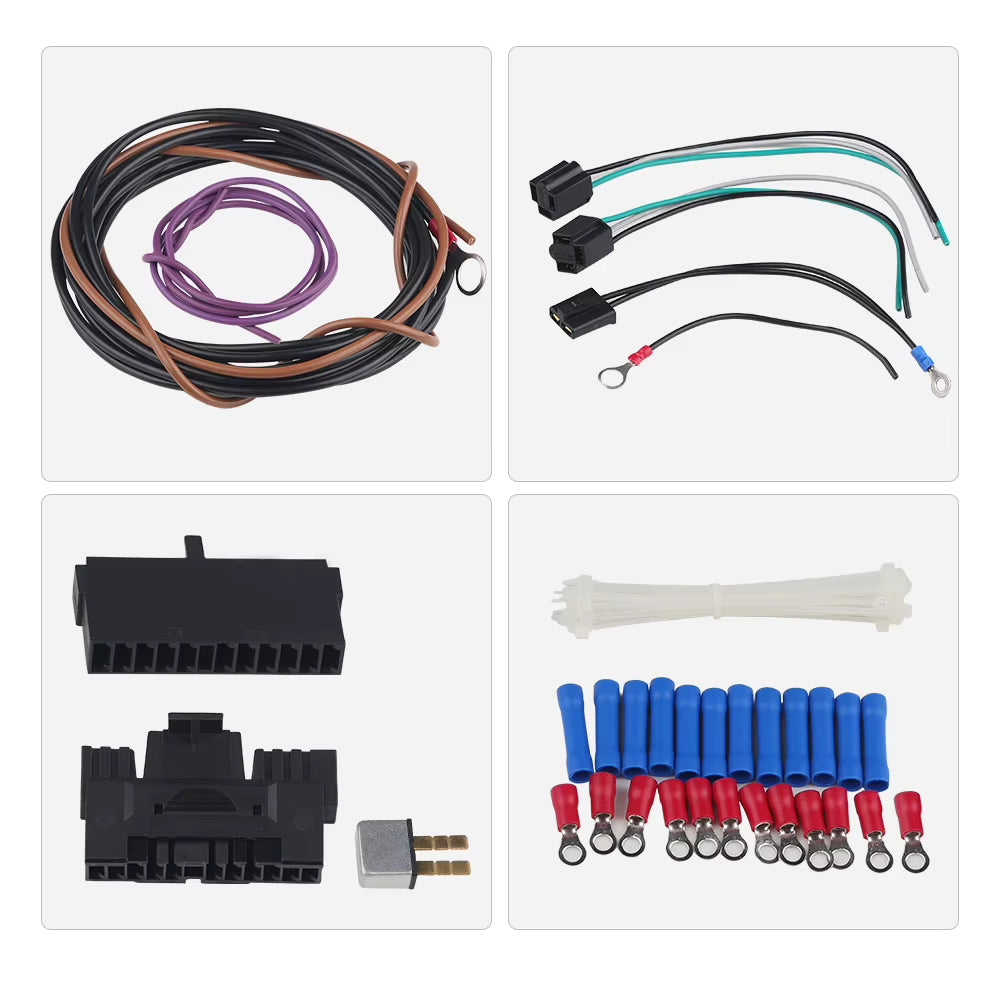 21 Circuit Wiring Harness Kit Universal Complete Automotive Wiring Harness Kit for Chevy Ford Chrysler Mopar Hotrods Ratrods