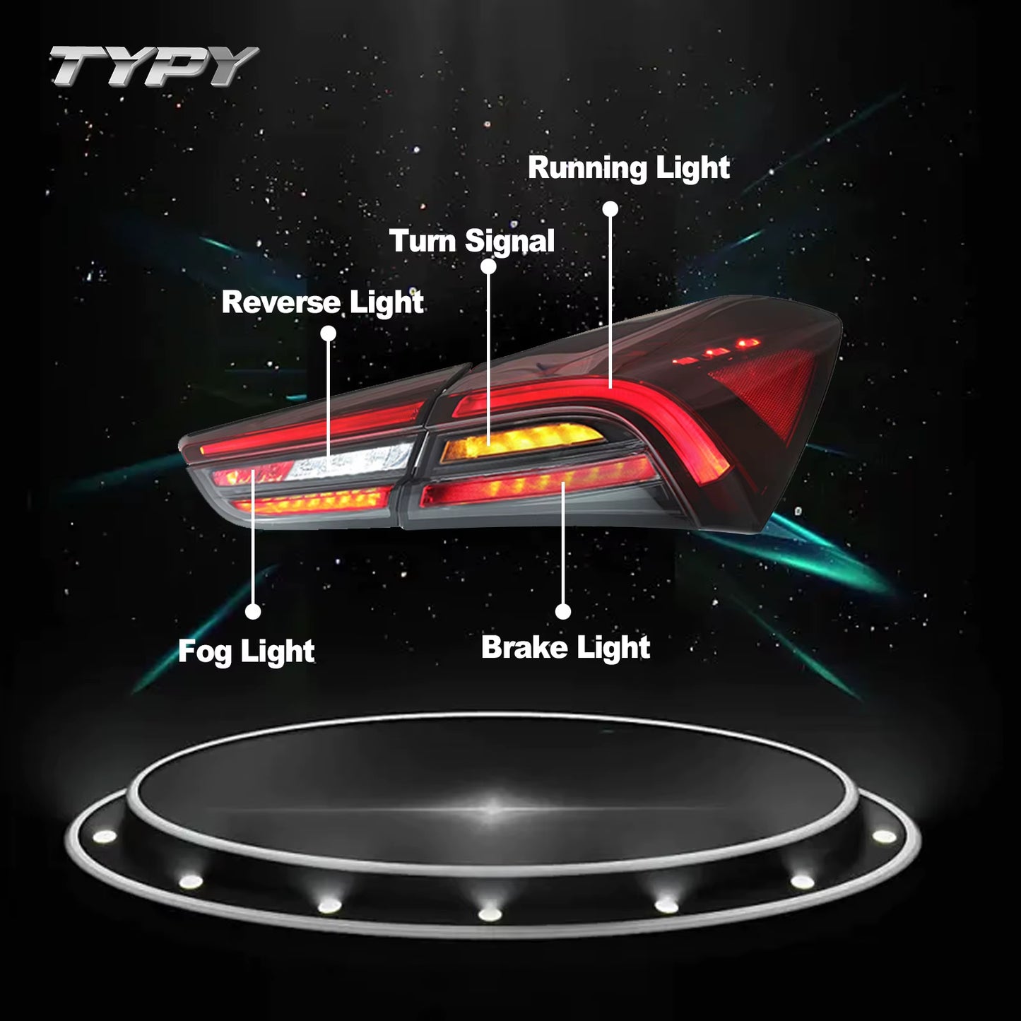 LED Tail Lamps for Maserati Ghibli 2014-2022 Upgrade Rear Tail Lights Assembly DRL Day Running Light Turn Signal Car Accessories