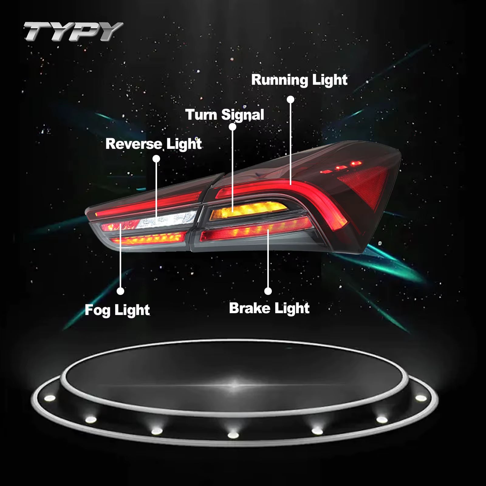 LED Tail Lamps for Maserati Ghibli 2014-2022 Upgrade Rear Tail Lights Assembly DRL Day Running Light Turn Signal Car Accessories
