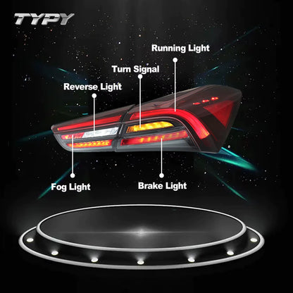 LED Tail Lamps for Maserati Ghibli 2014-2022 Upgrade Rear Tail Lights Assembly DRL Day Running Light Turn Signal Car Accessories