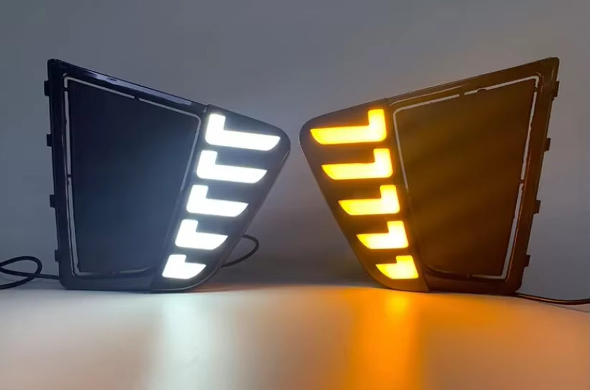 LED DRL Daytime Running Lights LED Day Lights for Car Special Hyundai IX25 Creta 2014 2015 2016 Replace Fog Lamp Cover Holes