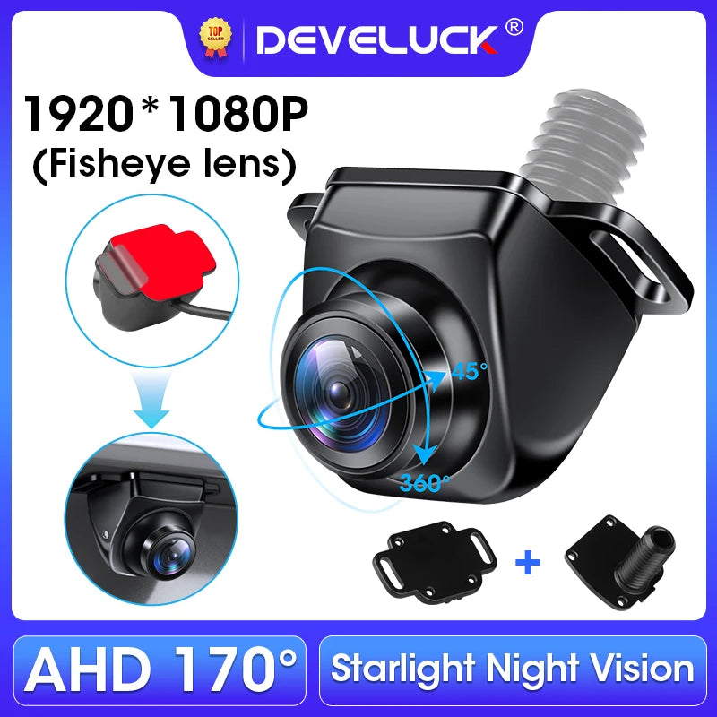 AHD 1080P 170 Degree Rear View Camera Night Vision Fisheye Lens Reverse Camera IP68 Waterproof Universal Parking Cam