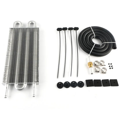 2 Row 4 Row 6 Row 8 Row 10Row 16Row Universal Remote Transmission Oil Cooler Auto-Manual Radiator Converter Aluminum Kit