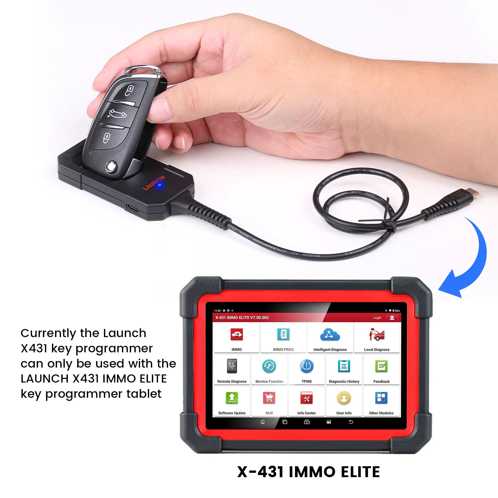 X431 Key Programmer Remote Maker Only Used with the  X431 IMMO ELITE / IMMO plus Key Programmer