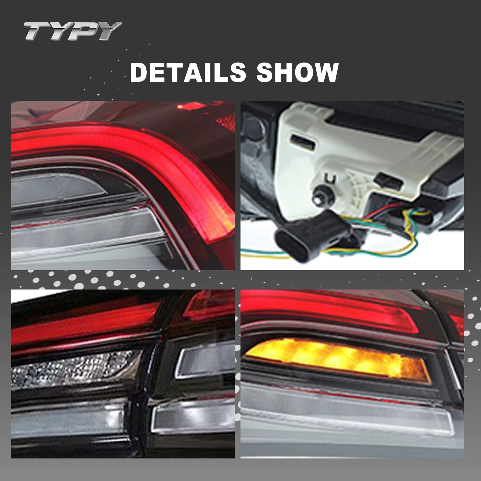 LED Tail Lamps for Maserati Ghibli 2014-2022 Upgrade Rear Tail Lights Assembly DRL Day Running Light Turn Signal Car Accessories